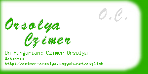 orsolya czimer business card